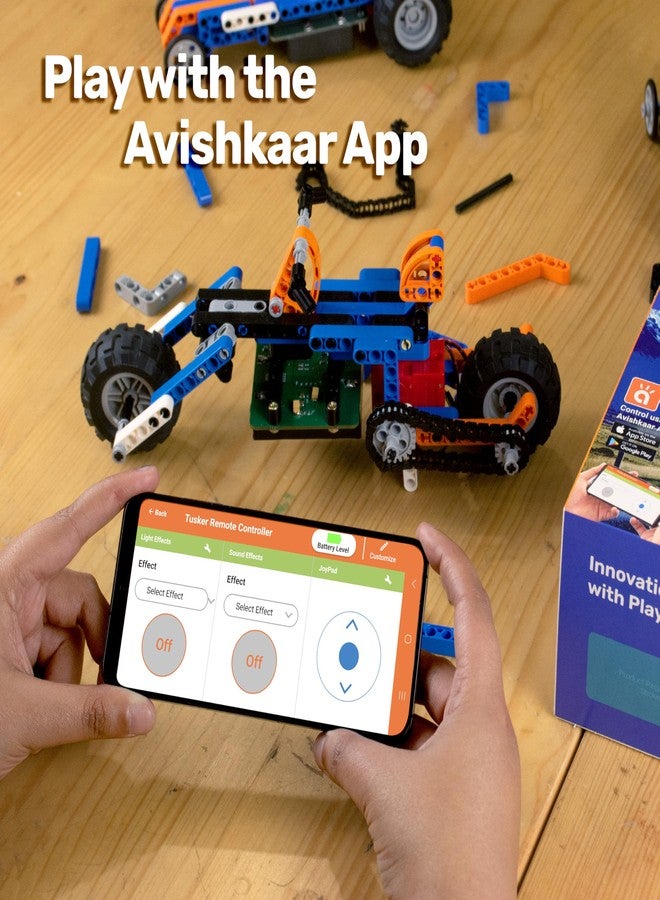 Avishkaar MEX Build-a-Bike, 4-in-1 DIY Bike and Car Kit, with Motor and Brain, Toys for Kids Aged 8-12, Building & Construction Set with 150+ Parts Robotics Kit, Made in India, Multicolor - Image 4